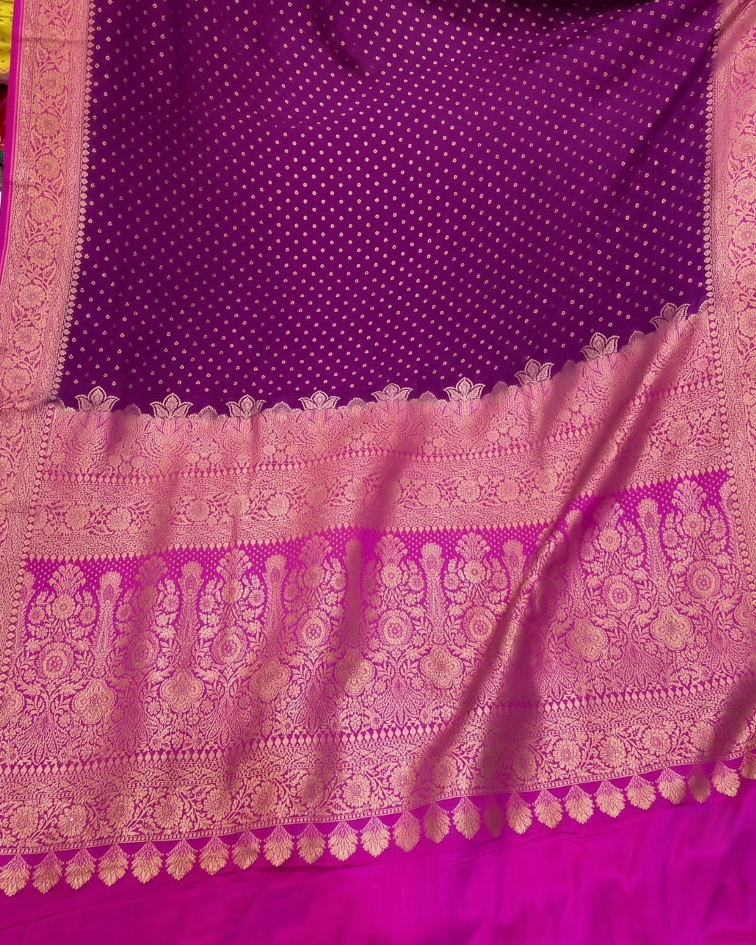 Eira - Royal Purple Banarasi Silk Wedding Saree