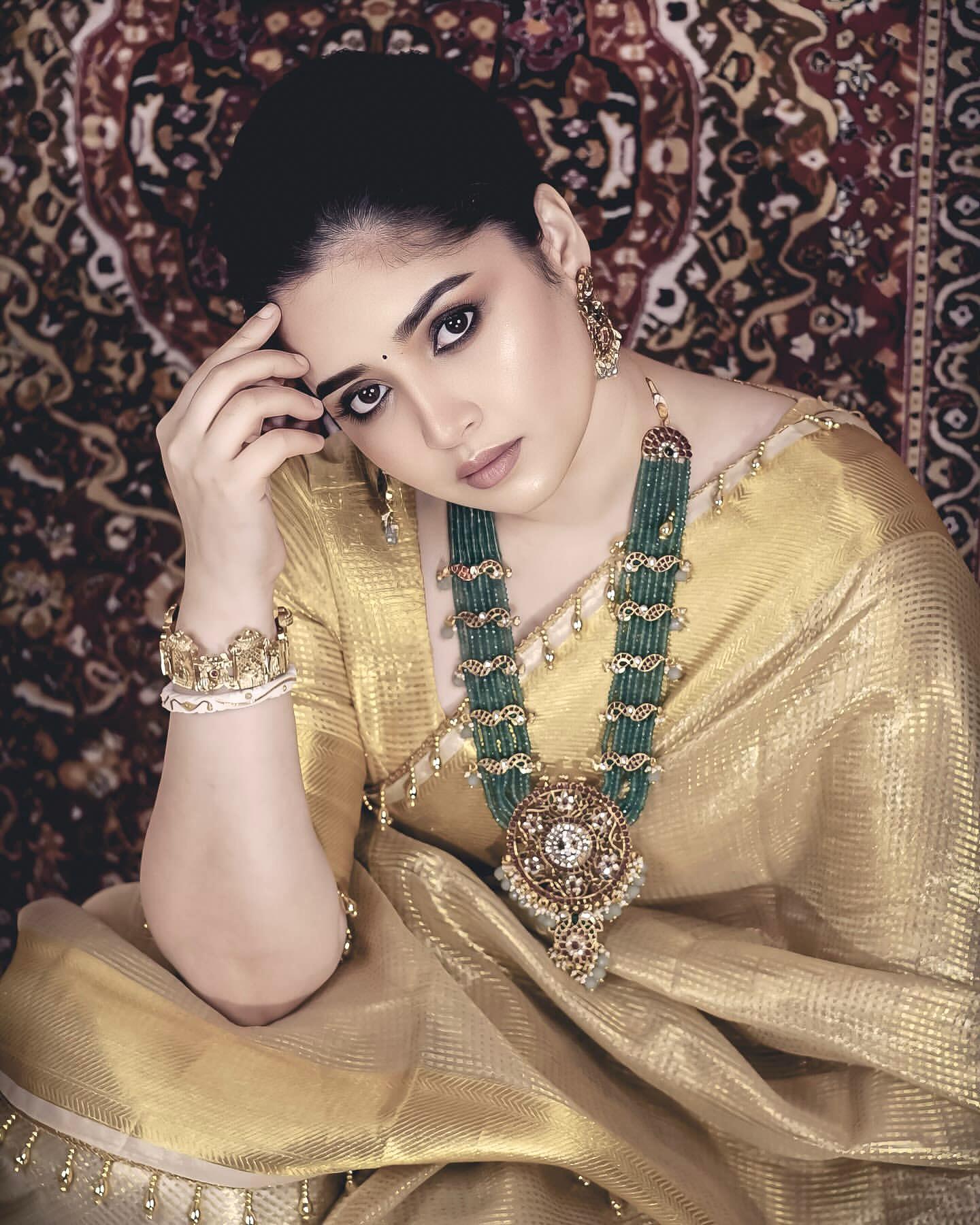Pure Gold Tissue Silk Saree with Subtle Zari Finish