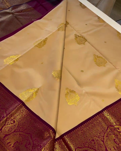 Jiya - Elegant Heritage Zari Woven Saree