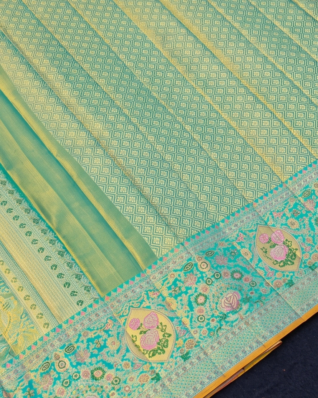 Eva - Blush Pink Banarasi Silk Blend Saree