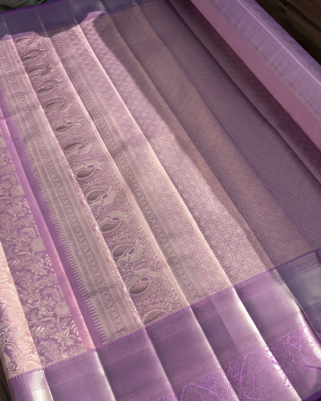 Gul - Lavender Heritage Woven Kanjivaram Silk Saree