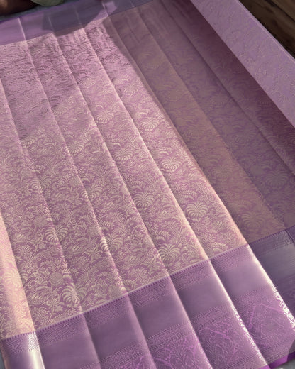 Gul - Lavender Heritage Woven Kanjivaram Silk Saree