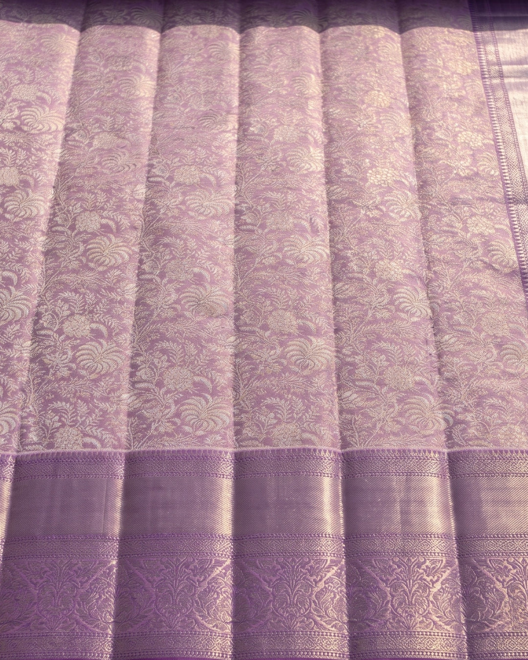Gul - Lavender Heritage Woven Kanjivaram Silk Saree
