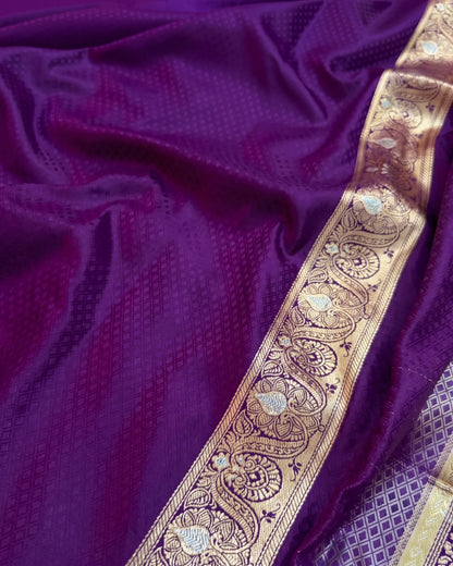 Erisha - Heritage Paisley Banarasi Silk Blend Saree