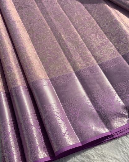 Gul - Lavender Heritage Woven Kanjivaram Silk Saree