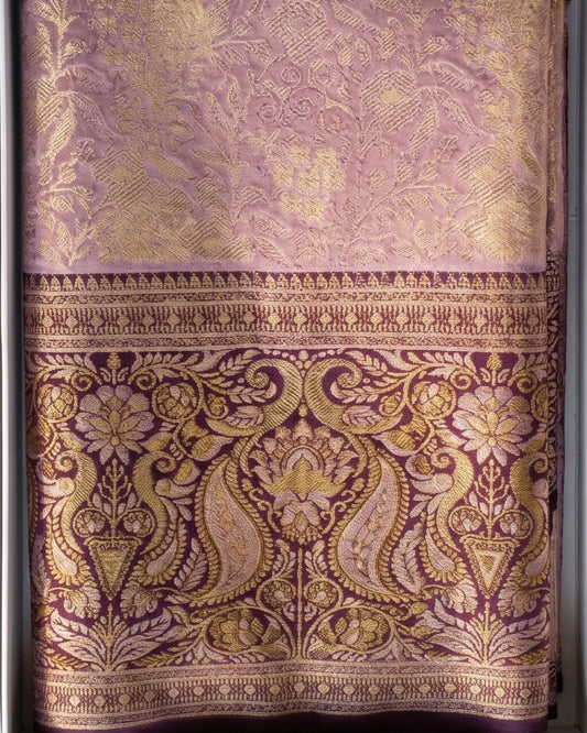 Siya - Lavender Royal Banarasi Zari Saree