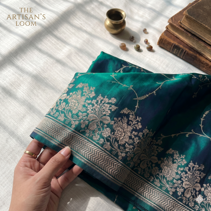 Mehera - Royal Peacock Banarasi Silk Saree