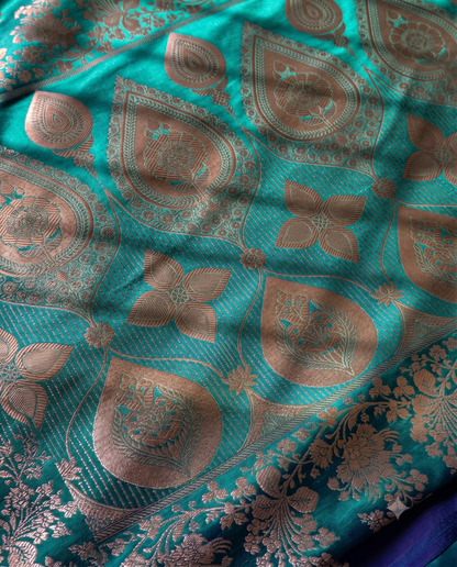 Mehera - Royal Peacock Banarasi Silk Saree