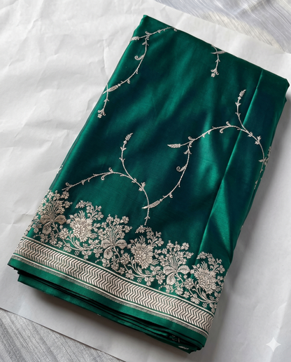 Mehera - Royal Peacock Banarasi Silk Saree