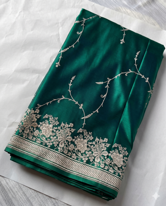 Mehera - Royal Peacock Banarasi Silk Saree