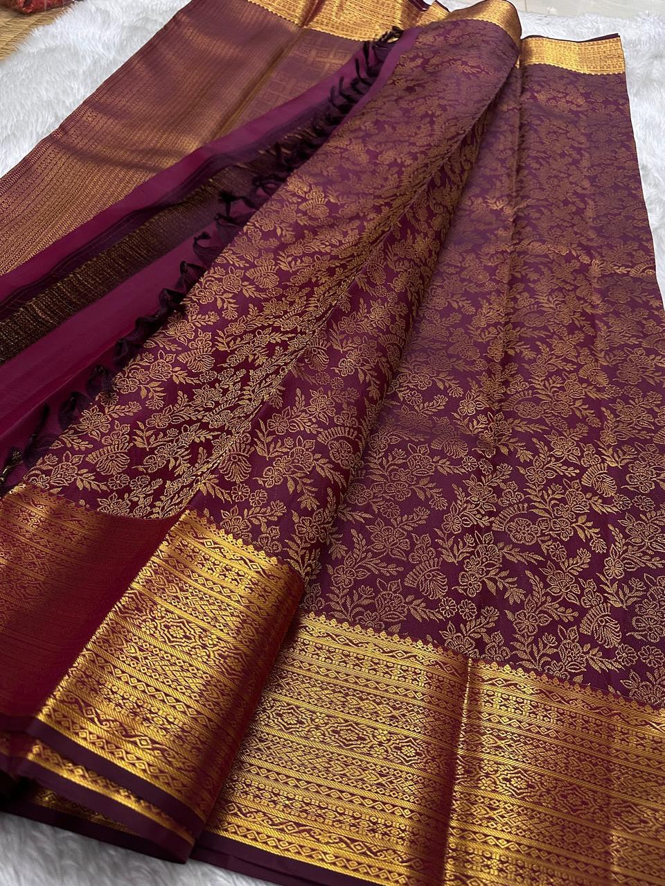 Mangala – Banarasi Soft Silk Saree with Timeless Zari Detailing